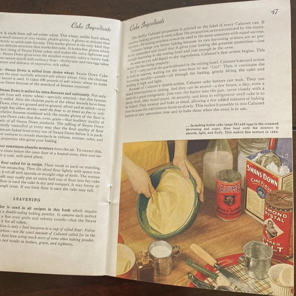 VINTAGE 1934 ‘The Latest Cake Secrets’ General Foods Swans Down Cookbook!